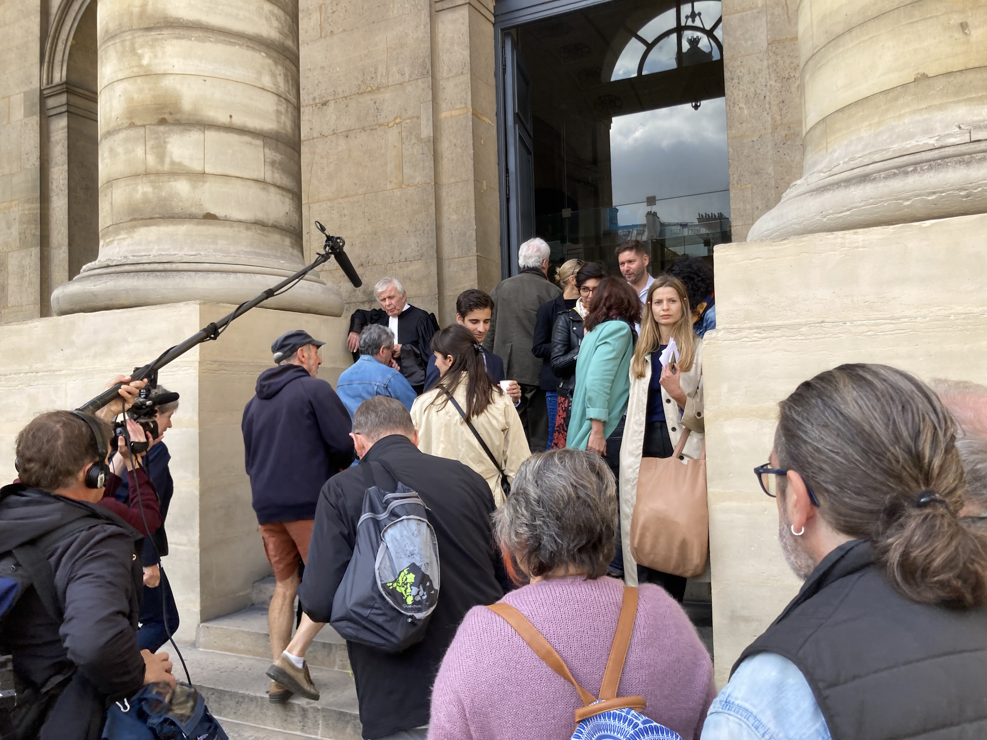 Cour de cassation pour le procès de Mis et Thiennot au palais de justice à Paris le 5 octobre 2023