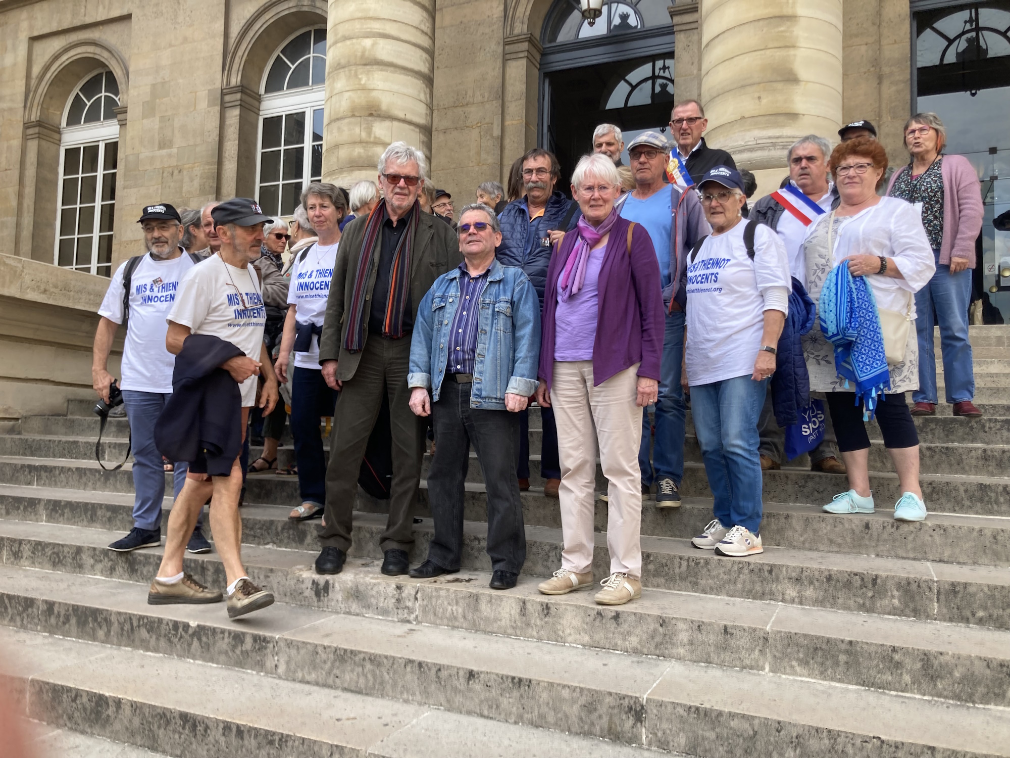 Cour de cassation pour le procès de Mis et Thiennot au palais de justice à Paris le 5 octobre 2023